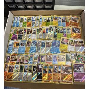 Lot of 100 Sun and Moon Era Pokemon Cards Lot ALL Holos and Reverse LP-NM
